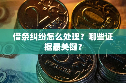 北京借条纠纷怎么处理？哪些证据最关键？