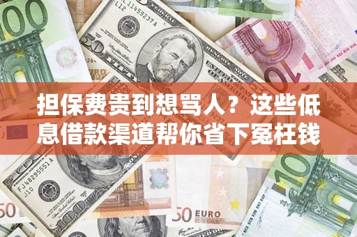 北京担保费贵到想骂人？这些低息借款渠道帮你省下冤枉钱