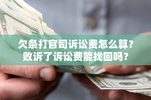 北京欠条打官司诉讼费怎么算？败诉了诉讼费能找回吗？
