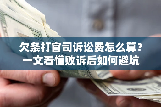 北京欠条打官司诉讼费怎么算？一文看懂败诉后如何避坑