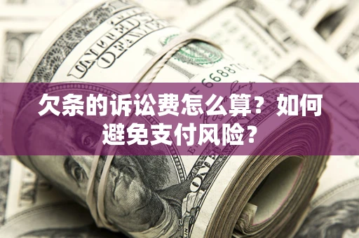 北京欠条的诉讼费怎么算？如何避免支付风险？